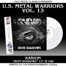 KARION - Iron Shadows (Ltd 100 / White, Hand-Numbered, OBI, U.S. Metal Warriors Vol. 13) LP