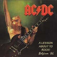 AC/DC - A Lesson About To Rock! Belgium '86 (Ltd 100 / Hand-Numbered, Black)