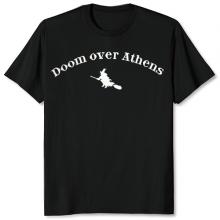 DOOM OVER ATHENS - Savvato 11-12-2010 (White Logo) T-SHIRT