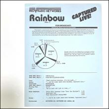 RAINBOW - Captured Live! (Show ONE - 14/10/83) 2LP