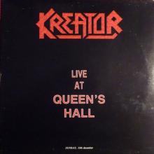 KREATOR - Live At Queen's Hall CD