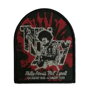 PHIL LYNOTT  THIN LIZZY - Memorial PATCH (Black Edge) 6.5cm x 8.3cm 