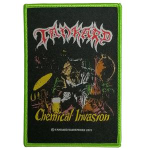TANKARD - Chemical Invasion PATCH (Ltd 17, Green Edge) 8cm x 11.7cm