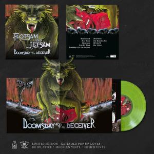 FLOTSAM AND JETSAM - Doomsday For The Deceiver (Ltd 400  Hand-Numbered, Clear Green, Pop-Up, Gatefold) LP