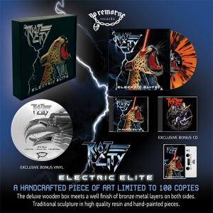 RIOT CITY - Electric Elite (Ltd 100  Hand-Numbered, Deluxe Handcrafted Wooden Box, Incl. Exclusive Bonus 12 and CD, Patch) 2LP2CDMC VINYL BOX SET