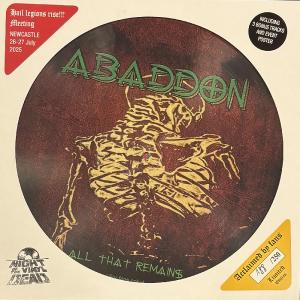 ABADDON - All That Remains (Ltd 250 / Hand-Numbered, Incl. 3 Bonus Tracks, Poster, Picture Disc) LP