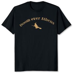 DOOM OVER ATHENS - Savvato 11-12-2010 (Light Brown Logo) T-SHIRT