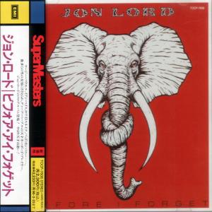 JON LORD - Before I Forget (Japan Edition, Incl. OBI TOCP-7606) CD