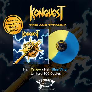 KONQUEST - Time And Tyranny (Ltd 100  180gr, Half Yellow-Half Blue) LP