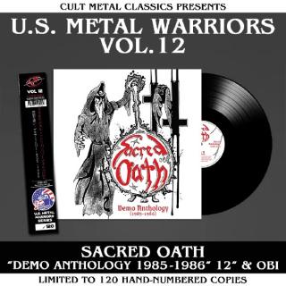 SACRED OATH - Demo Anthology (1985-1986) (Ltd 120 / 180gr, Hand-Numbered, OBI, U.S. Metal Warriors Vol. 12) LP