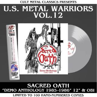 SACRED OATH - Demo Anthology (1985-1986) (Ltd 100 / 180gr, Transp. Grey, Hand-Numbered, OBI, U.S. Metal Warriors Vol. 12) LP