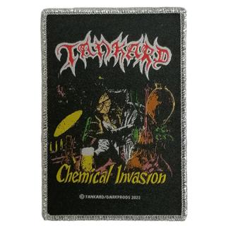 TANKARD - Chemical Invasion PATCH (Ltd 20, Silver Glitter Edge) 8cm x 11.7cm